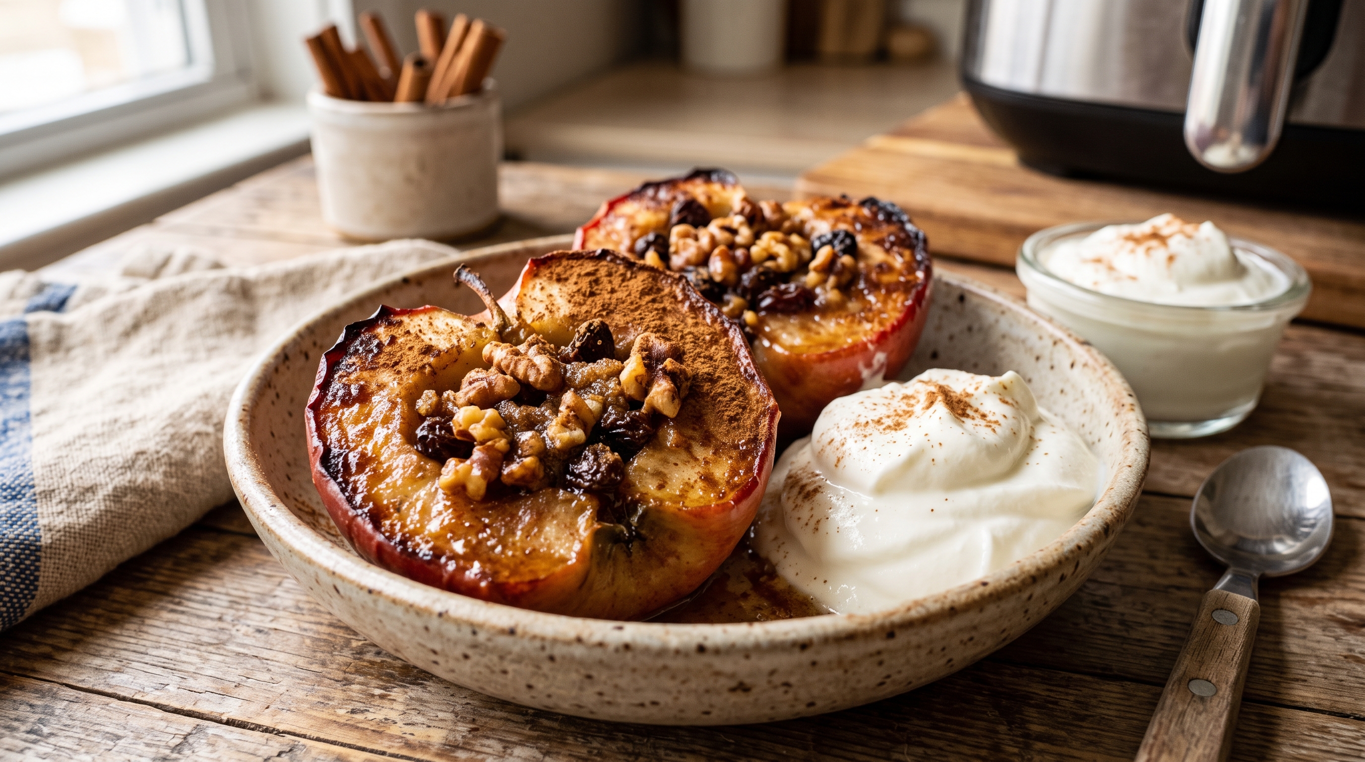 Air Fryer Cinnamon Baked Apples