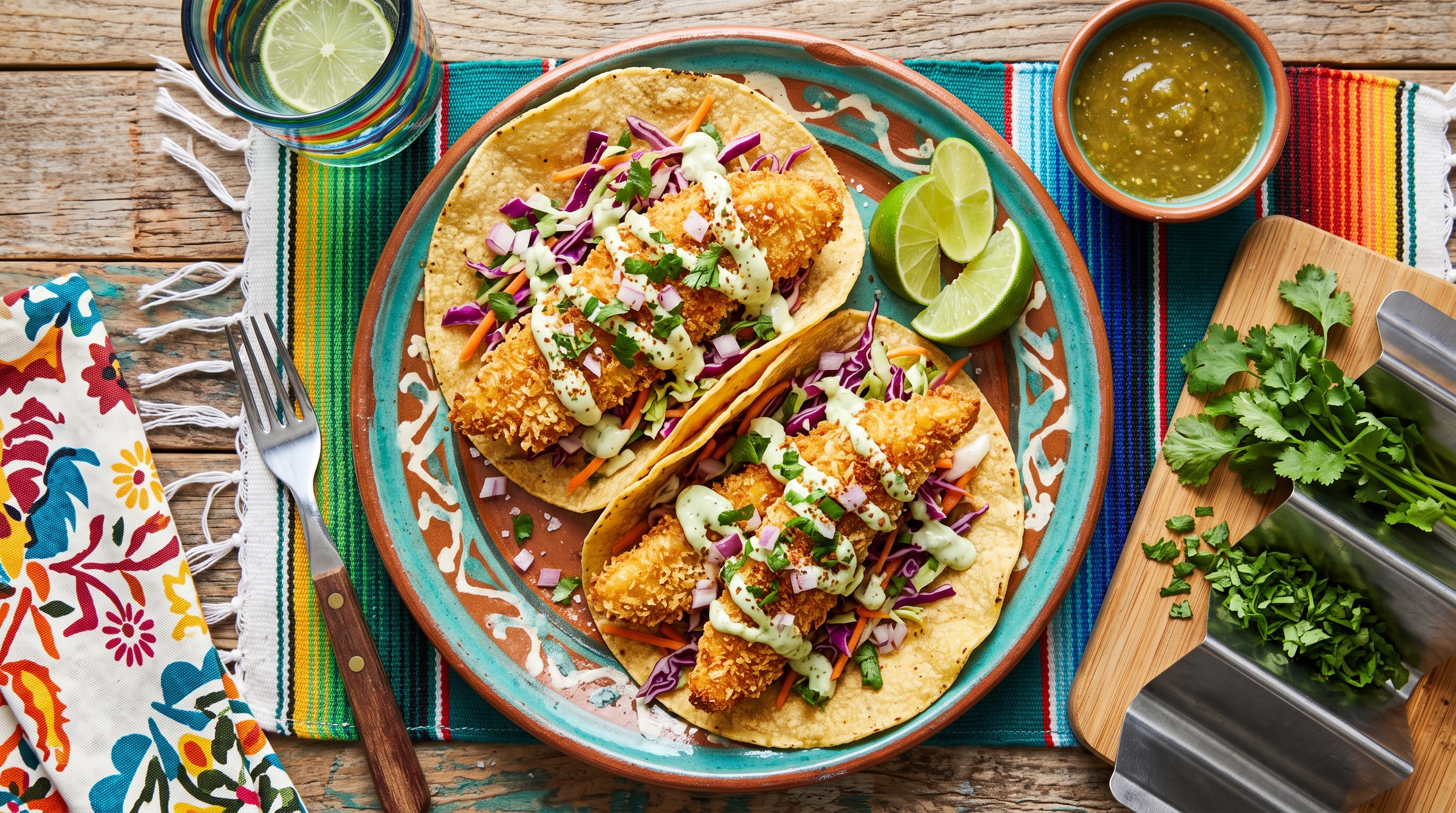 Air Fryer Crispy Fish Tacos