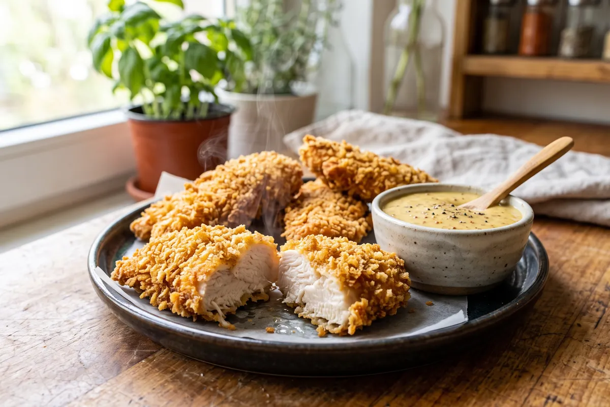 Air Fryer Buttermilk Crispy Chicken Tenders