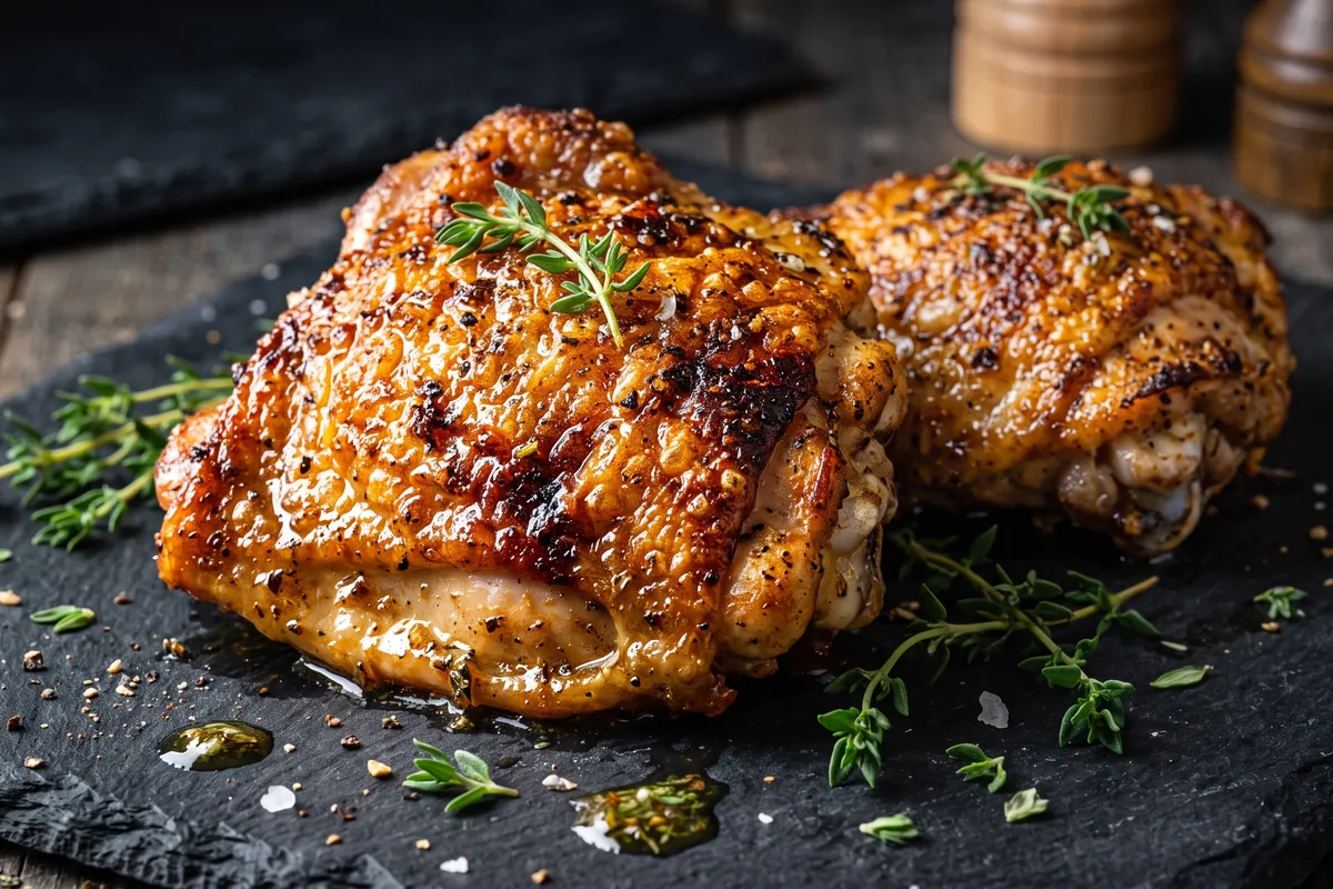 Ultra-Crispy Air Fryer Bone-In Chicken Thighs