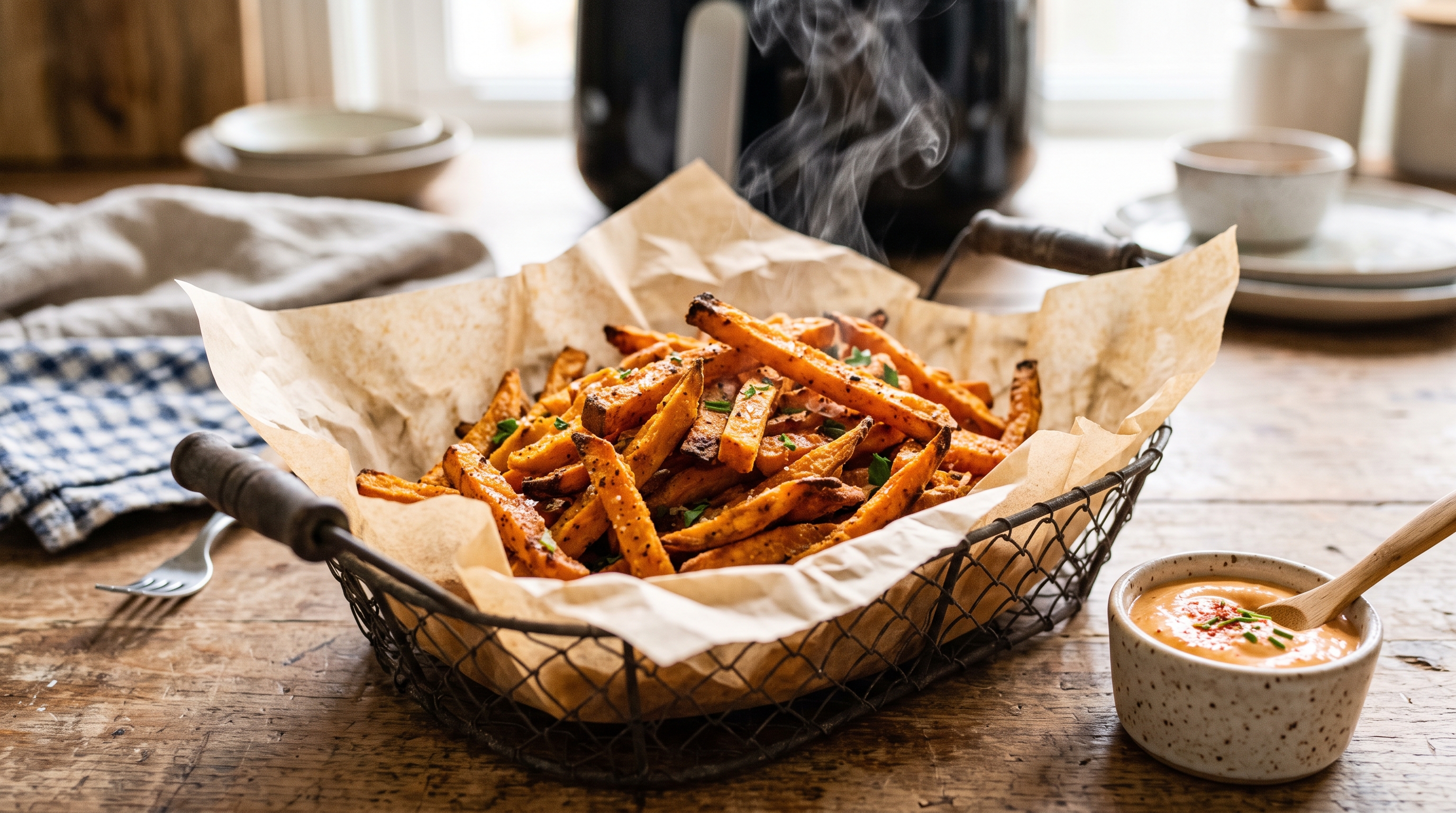 Air Fryer Sweet Potato Fries (Extra Crispy)