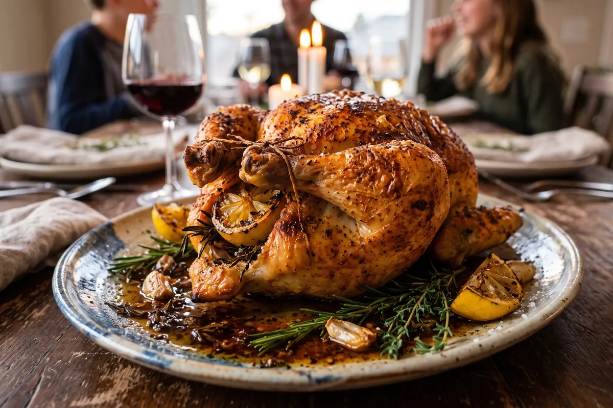 Air Fryer Whole Roast Chicken — Rotisserie Style